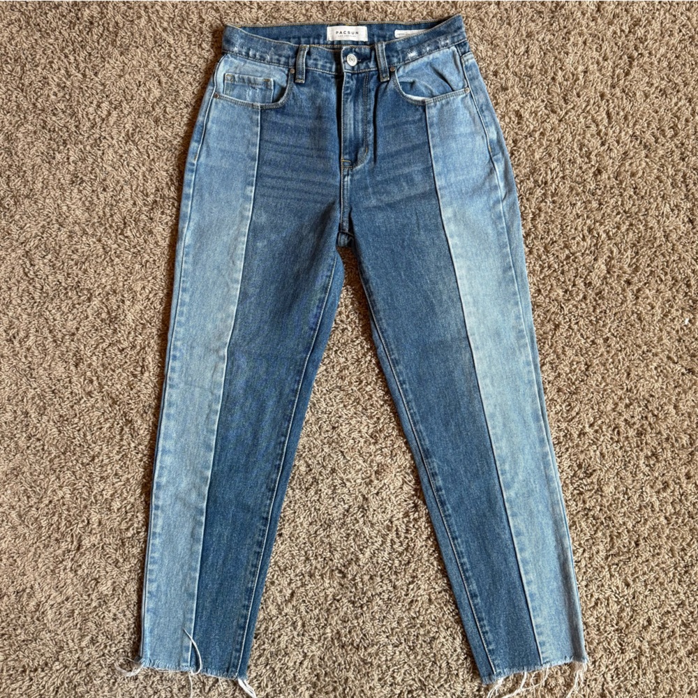 PacSun vintage icon high rise two tone jeans